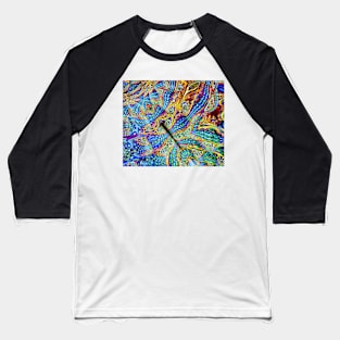 Silky Cosmic Color Swirl Baseball T-Shirt